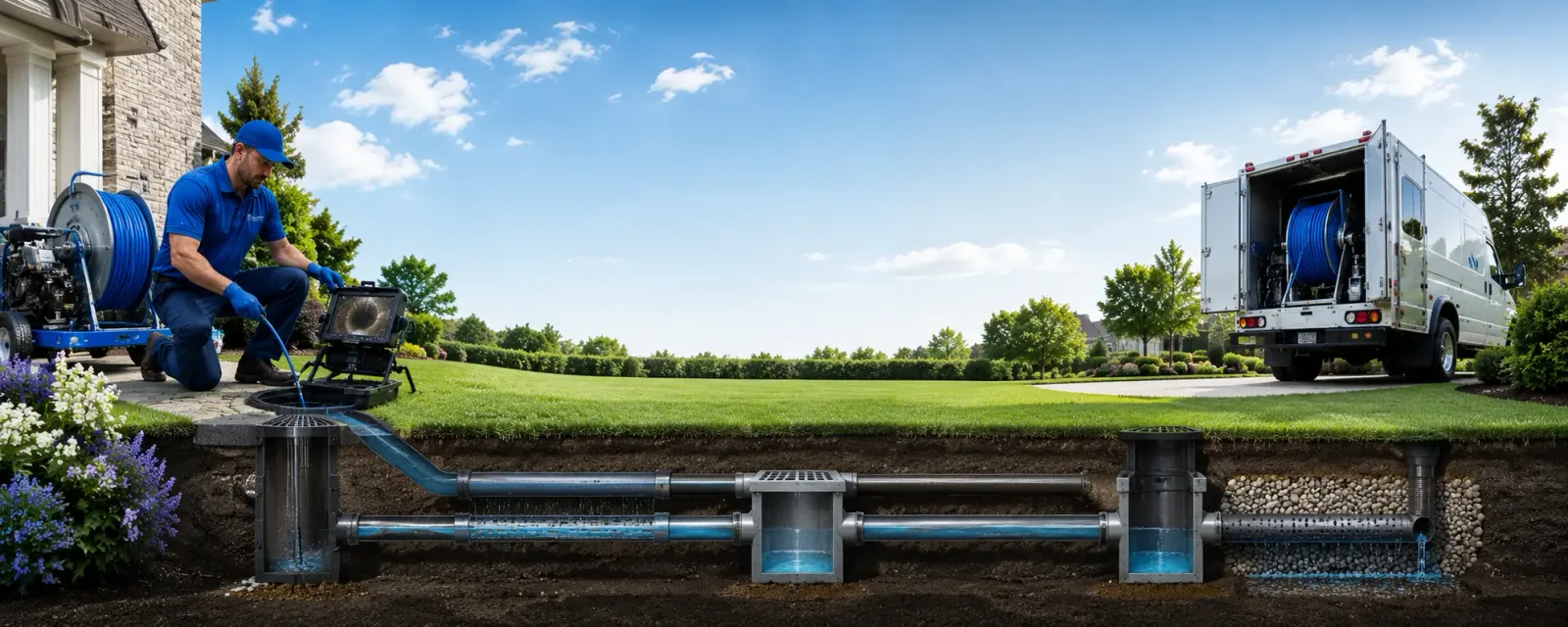 Outdoor drain cleaning information for Howard, PA